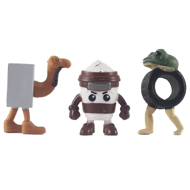 24Pcs Italian Brainrot Set Tung Tung Tung Sahur Tralalero Tralala Figurine Mini Ornaments Action Figure Toys Kids Birthday Gifts