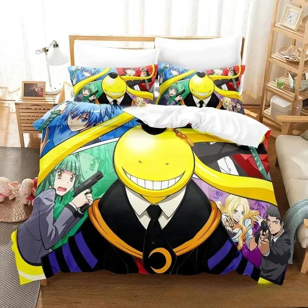 Аниме Assassination Classroom Koro-sensei Комплект постельного белья для мальчиков и девочек Twin Queen King Size Пододеяльник Наволочка Кровать для мальчиков и девочек Взрослый