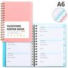 With Alphabetical Tabs Spiral Password Keeper Book Internet Address Organizer Logbook  Woman