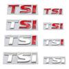 YKPSC1 3D Metal TSI Letter Trunk Emblem Badge Sticker Car Decal for VW Polo Golf 5 6 7 CC Passat B5 B6 Bora Volkswagen - Rear Styling B