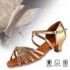 Soft Comfortable Latin Shoes Fashion Dance Shoe for Children Girl Gold Color 32