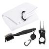3Pcs  Towel and Club Cleaning Brush Kit Divot Repair Tool with Ball Marker Er Set Accessories