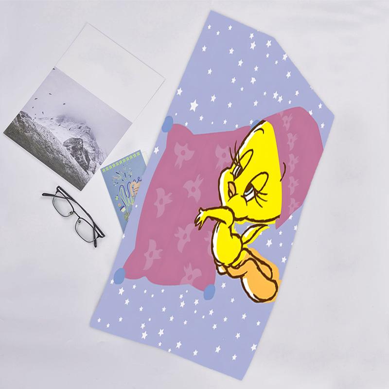 1pc Tweety1 Beach Towel, Beach and Seaside Swimming Pool Equipment, Fashion Pattern, Rectangular, Travel Essentials
