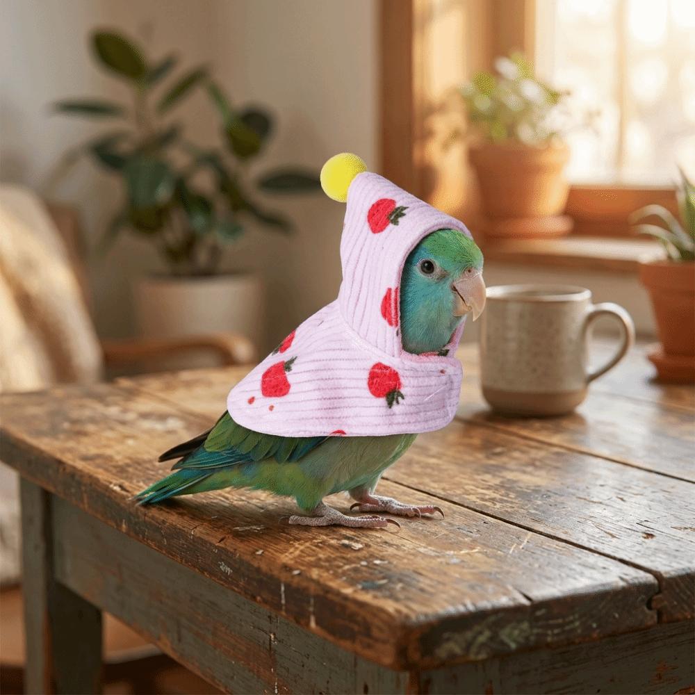 Warm Winter Parrot Cloak Windproof Bird Flight Suit Pet Birds Outerwear for Cockatiel Greys