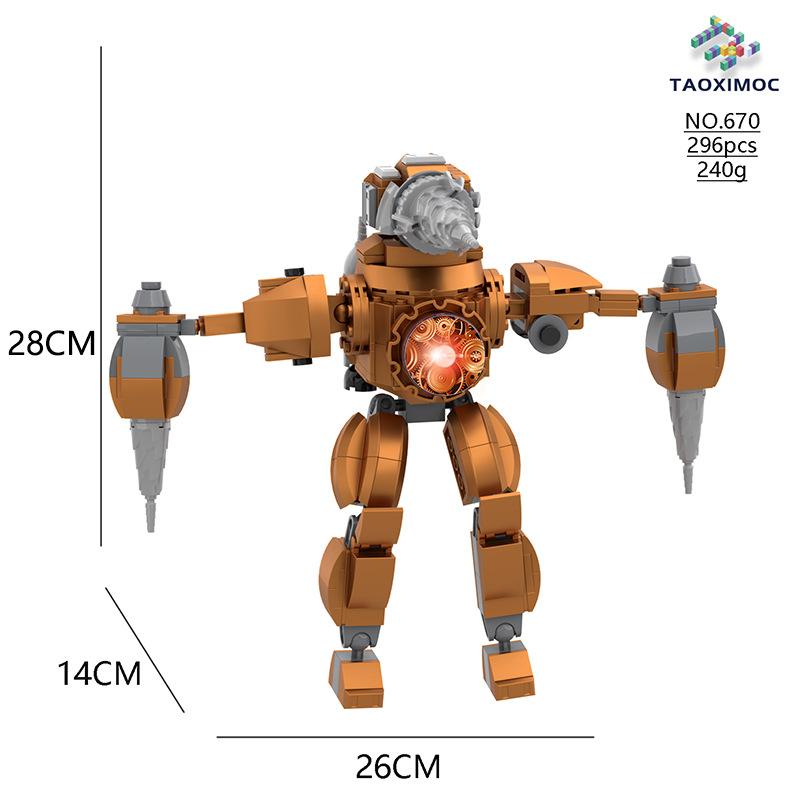 Туалет ТВ Наушники Динамик Симулятор Строительные блоки Образовательная головоломка Веселые игрушки для любителей игр Аудио Человек и Человек с камерой
