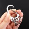 Metal Silver Color With 4 Keyrings Car Keyring Big Feet Key Chain Key Ring Holder Car Key Clip