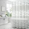 Translucent Partition Curtain for Bathroom Grid Shower Curtain PEVA Anti Mold and Waterproof Multi Color Design