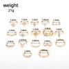 1Set Lady Bohemian style alloy zirconia ring set of jewelry pieces