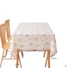 Pastoral Small Fresh Cotton Jacquard Print Cream Wind Flower Rectangular Tablecloth Coffee Table Dining Table Cloth Cover Towel Ins