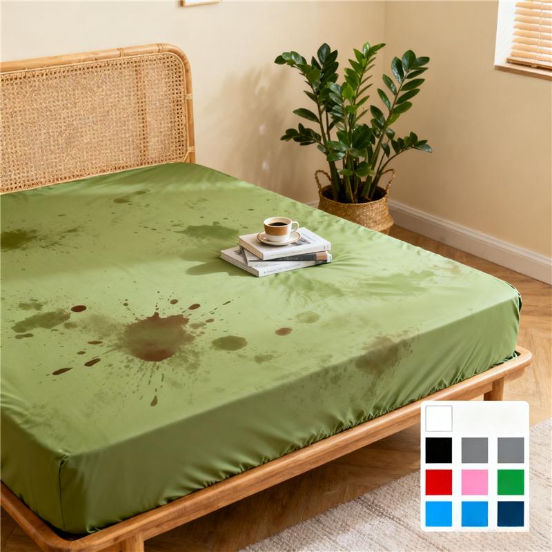 2027 Fashion Waterproof Mattress Cover Quilted Fitted Sheet 140*200 160*200 Mattress Protector Solid Color Bed Cover