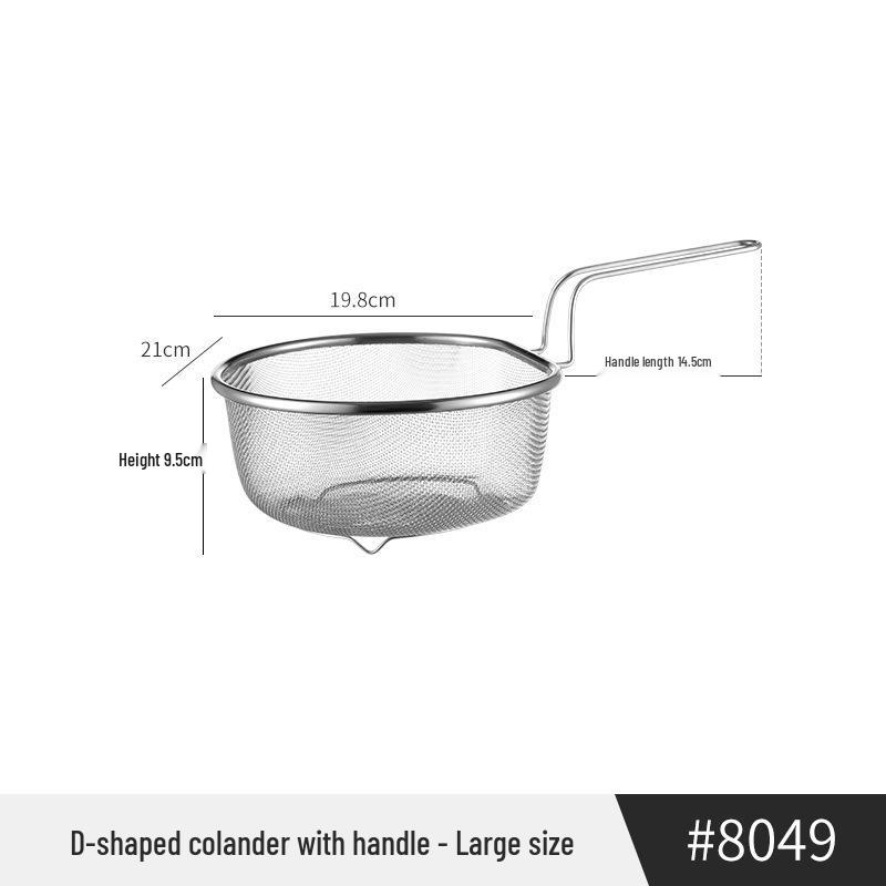 Большая японская ложка-дуршлаг из нержавеющей стали для лапши, пельменей и хот-пота