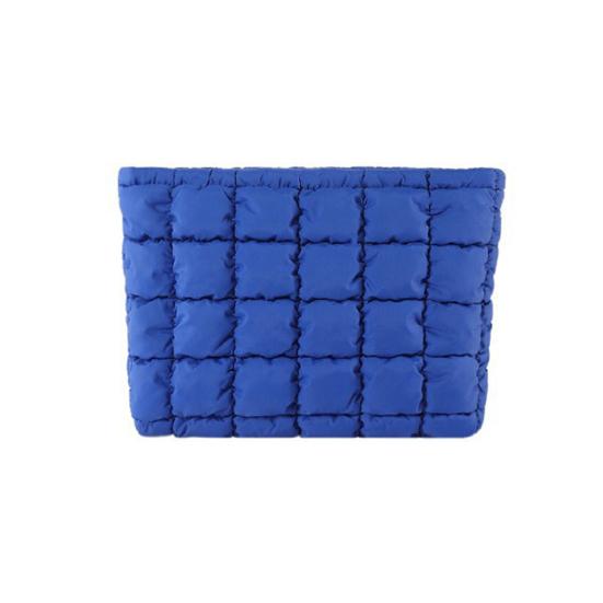 Косметичка Компактный Размер Стеганая Сумка для Макияжа с Застежкой-молнией Сверху Просторный Внутренний Карман Легко Чистить Дорожный Органайзер для Косметики