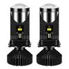 2Pcs Y9 H4 LED Motorcycle Headlight Bulbs Mini Projector Lens Hi Lo Beam White Lamp Fog Lamp Super Bright Scooter Accessories