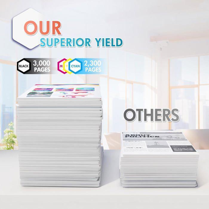 Toner Compatible - LAMPE DU PARFUMEUR - TN-243CMYK - Pack de 4 - Multi-couleurs - 3000 pages par noir