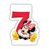 Свеча на 7-й день рождения Cafe Minnie Mouse