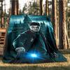 1pc Hogwarts, Wizarding World, Magic Digital Printed Flannel Blanket, Super Soft Plush  Bed Cover for Sofa, Bed, Office, Outdoor Blanket