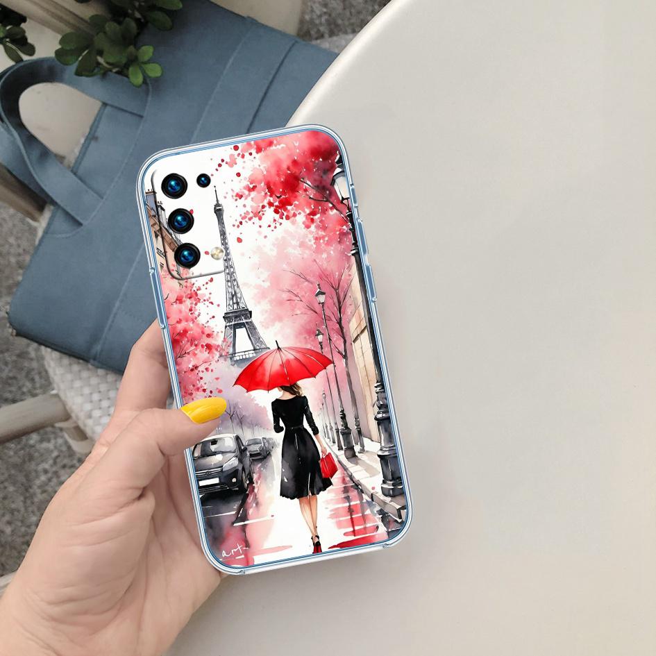 CJ57 France Paris Eiffel tower Phone Case for Motorola Moto G7 G8 G9 G84 G85 G73 G24 G15 Z2 Play Power Plus
