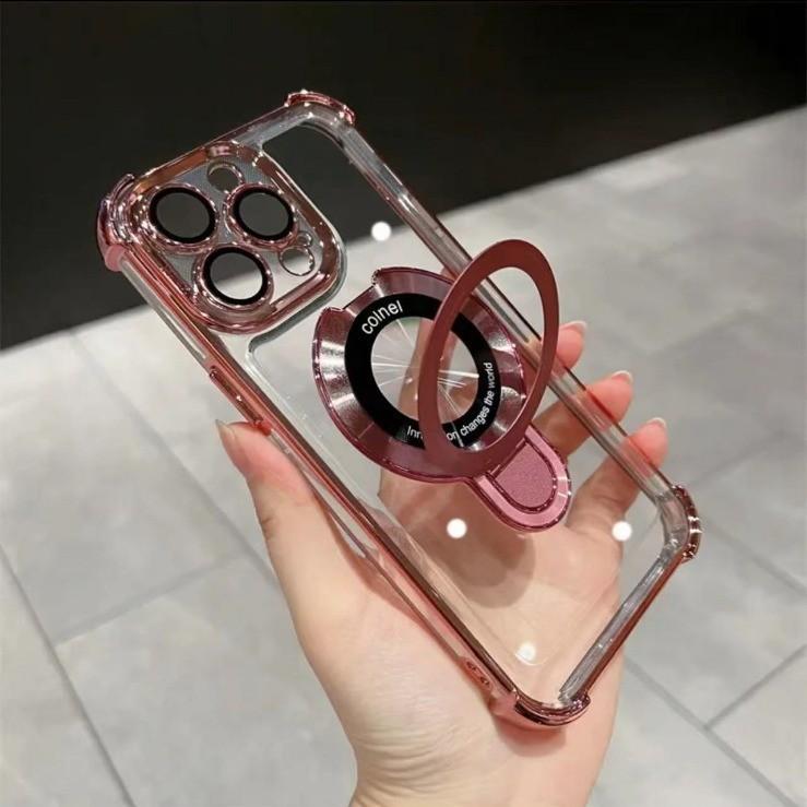 Применимо к iPhone17proMax Магнитный держатель Чехол для мобильного телефона Четыре угла Защита от падения Apple 16 Креативный Полная защита
