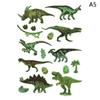 1 лист 3D динозавр временные татуировки для мальчиков девочек детей поддельные татуировки T-Rex наклейка маленький динозавр вечеринка сувениры татуировки