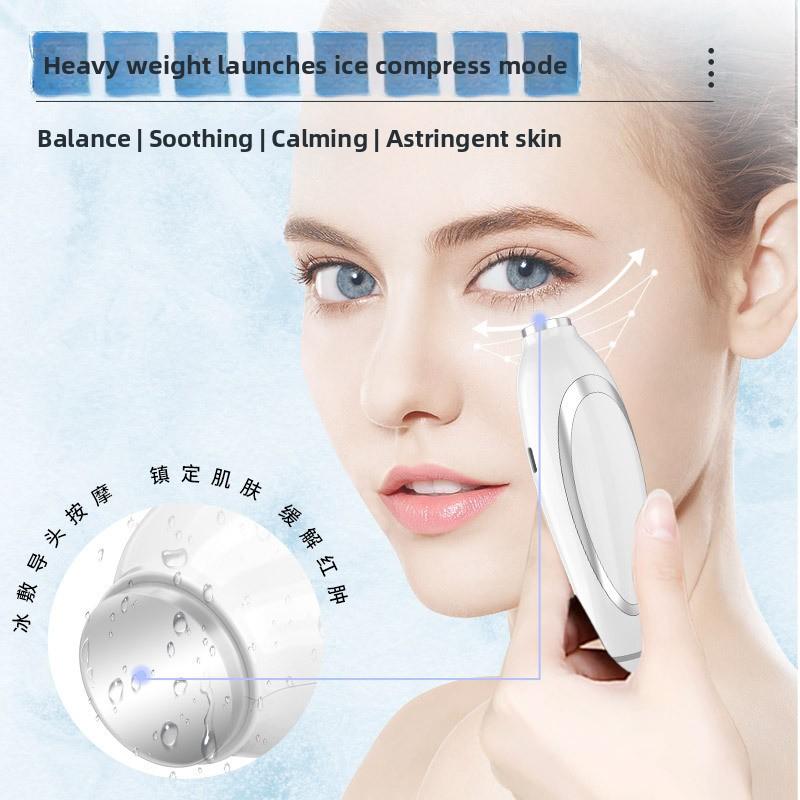 Электрический прибор для красоты шеи 6 режимов 4 передачи Ледяной компресс с базовым массажером Лифтинг и подтяжка Прибор для красоты шеи