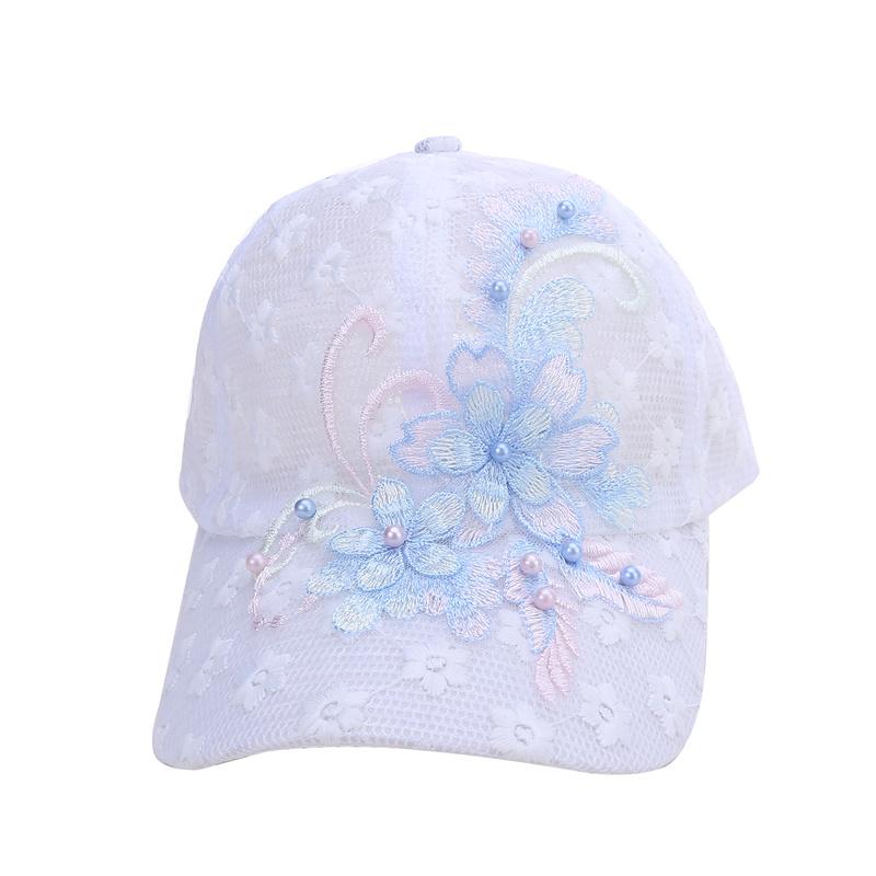 Летняя кружевная с цветами дышащая солнцезащитная кепка для спорта на открытом воздухе для женщин и мужчин, модная шляпа, регулируемая бейсбольная кепка