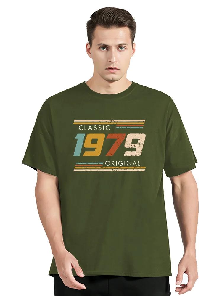 Funny 1979 Original Vintage T Shirt Summer Graphic Cotton tshirt Streetwear Short Sleeve Birthday Gifts T-shirt Men Clothing