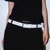 Jeans Decor Y2K Wide Belt Love Heart PU Leather Waistbands Lovely Rhinestone Waist Belt  Daily