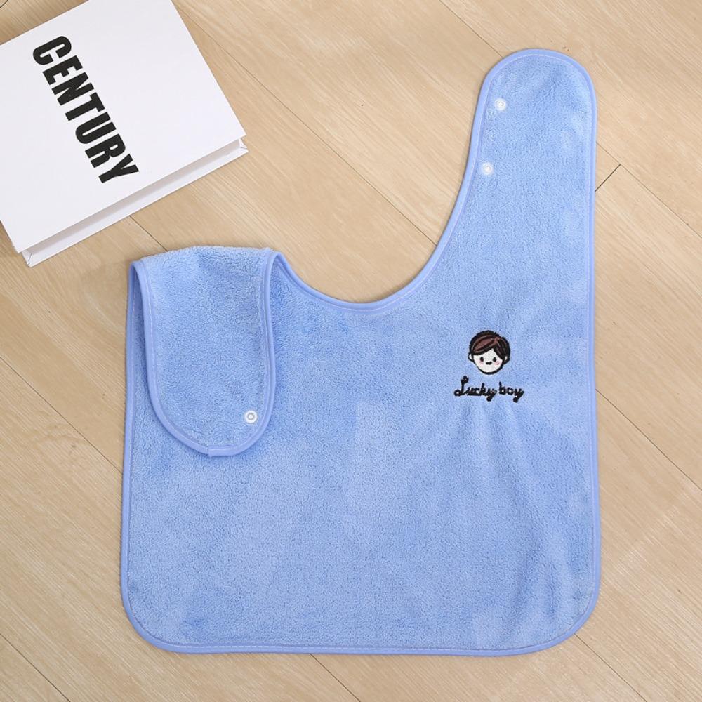 Adjustable Snaps Children's Washcloth Soft Toddler Face Towel New Baby Bibs for Feeding Eating