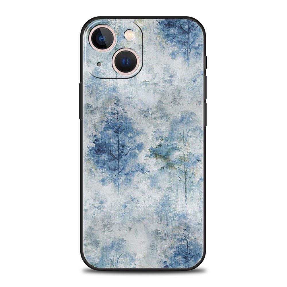 Чехол для телефона для iPhone 17 16e 15 14 13 12 11 Pro Max SE 7 8 Plus Оболочка iPhone 16 Мягкий ТПУ Чехол Мягкий Бледный Маленький Цветок