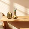 1PC Golden Resin Vase Light Luxury Cabinet Flower Vase Nordic Modern Flower Arrangement Pot Living Room Office Decoration