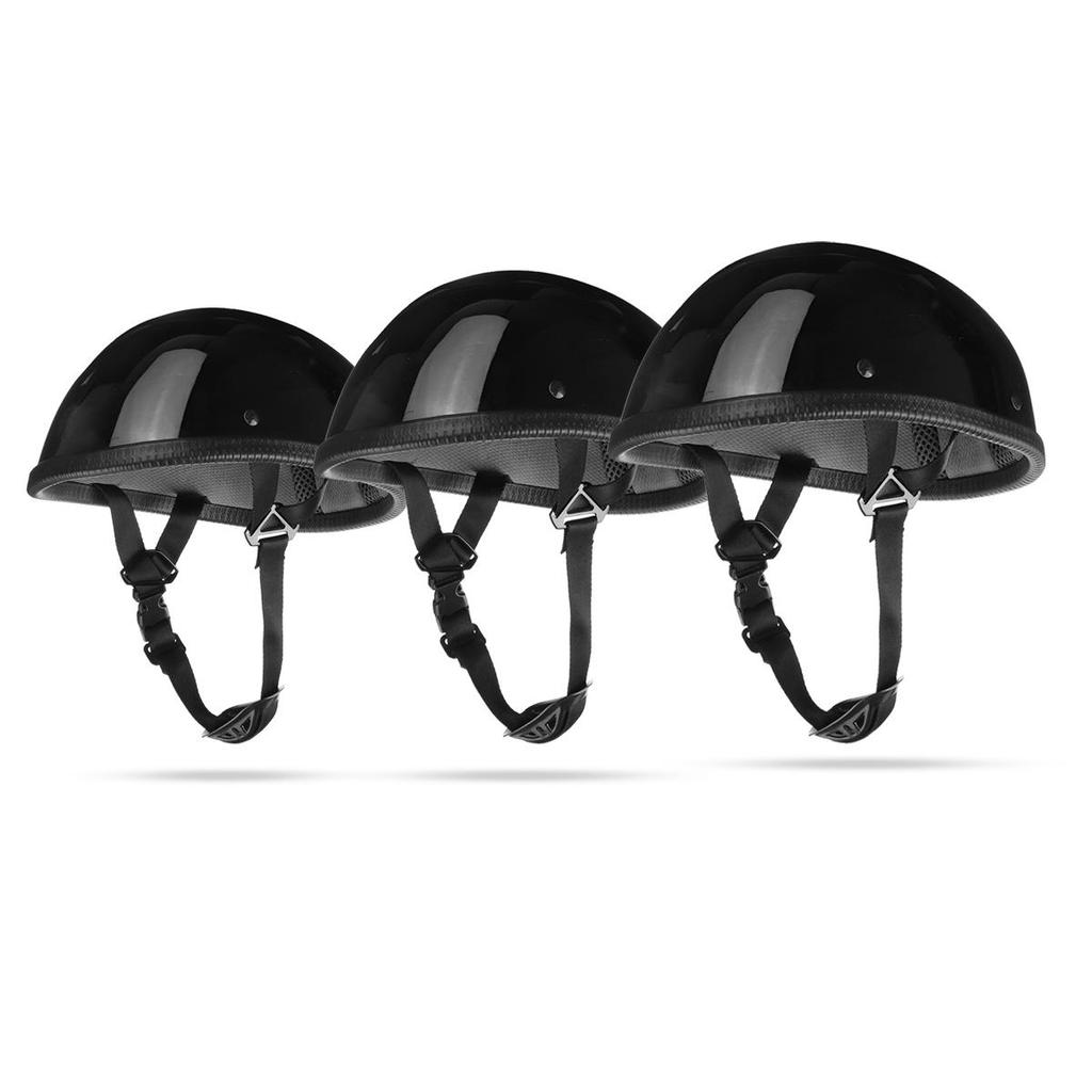 S-2XL DOT Мотоциклетный шлем в немецком стиле с половиной лица для мотокросса Велосипед Матовый черный