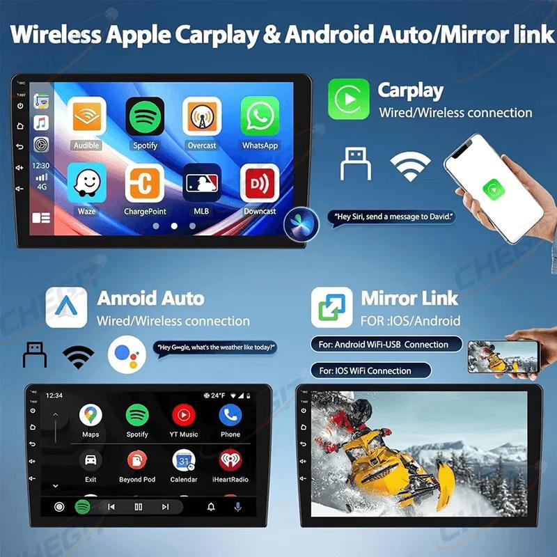 7/9/10'' 2 Din Android 13 Автомагнитола 64 ГБ Мультимедиа Видео Универсальный Стерео Carplay GPS Для Volkswagen Nissan Hyundai Kia игрушка