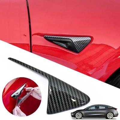 Защита боковой камеры для Tesla Model Y Juniper Model 3 Highland 2025 ABS узор под карбоновое волокно аксессуары для модификации автомобиля