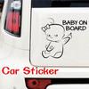 Лист автомобиля наклейка милый мультфильм ребенок на борту письмо наклейка на окно автомобиля наклейка декор предупреждающий знак