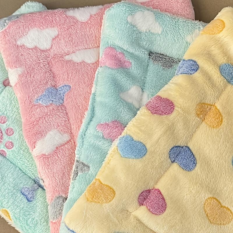 1pc Cozy & Cute Animal-Themed Pet Mat - Soft, Warm Polyester Sleeping Pad for Dogs, Cats, Rabbits - Winter Comfort with Playful Bones, Paw Prints