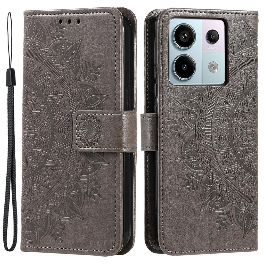 For Xiaomi Redmi Note 13 Pro 5G/Poco X6 5G Case Mandala Flower Leather Wallet Cover