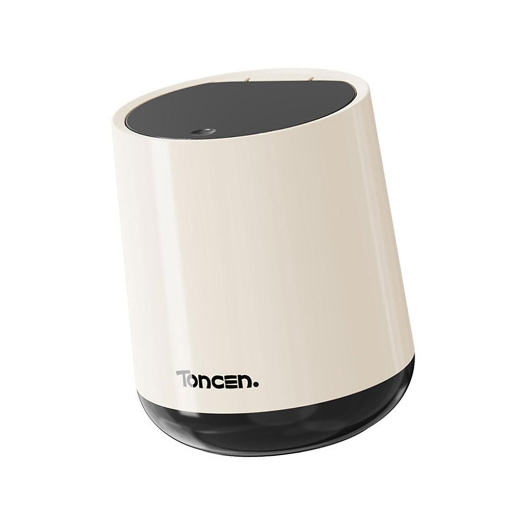 Modern Press Lid Trash Can for Office Tabletop Car Trash Can Bedroom Compact Desktop Small Garbage Bin for Home Use