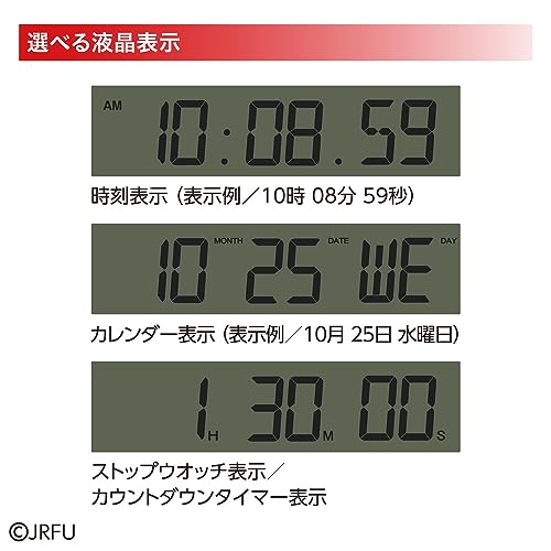 Seiko Clock Будильник Настольные часы Настенные часы Цифровые спортивные часы Таймер Красный 158 x 176 x 65 мм AC802R
