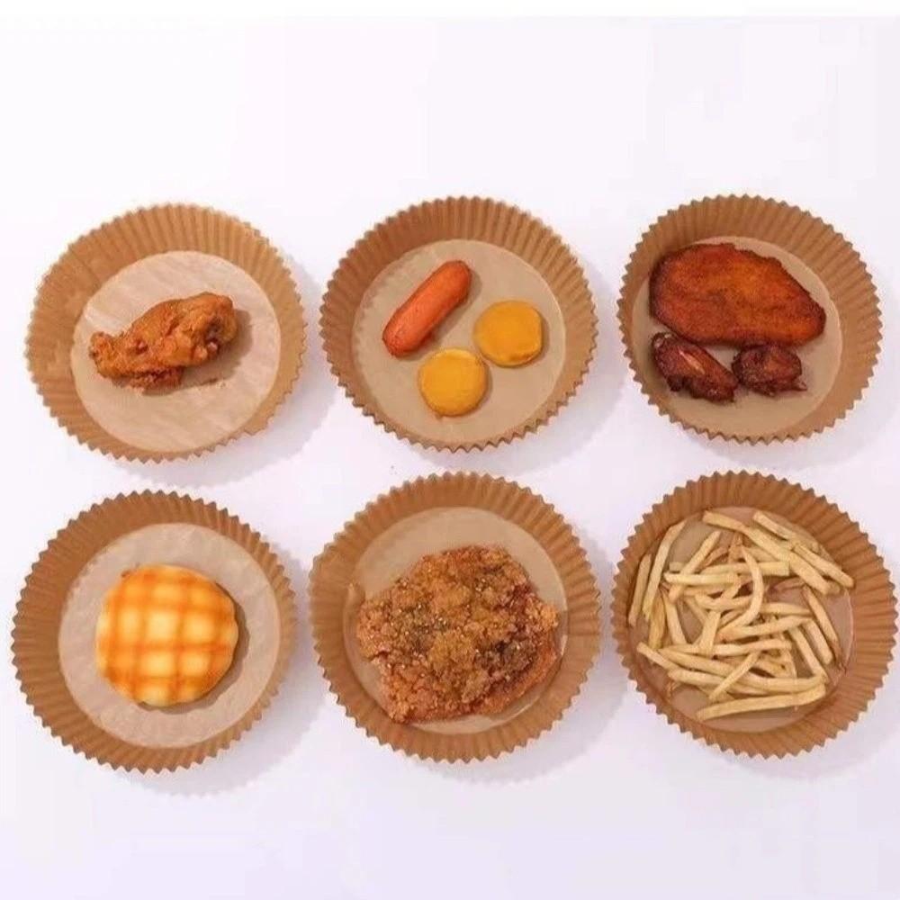 50/100 Pcs Non-Stick Baking Paper Bowl Oil-Proof Oil-Absorbing Paper Disposable Baking Paper Oven