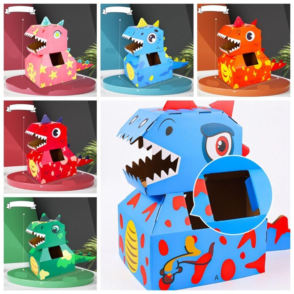 Wearable Cardboard Box Dinosaur Toy Paper  Funny   Large