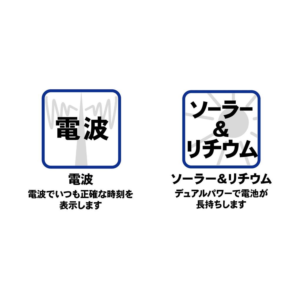 [Arias] Радиочасы на солнечной батарее с цифровым дисплеем, водонепроницаемые, многофункциональные, с подсветкой, перевернутым ЖК-дисплеем, уретановый пояс ADWW18107RCSOL-02, мужские, синие