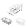 Black/White/Silver Metal Decorative Storage Basket Rectangle Mesh Display Rack  Kitchen
