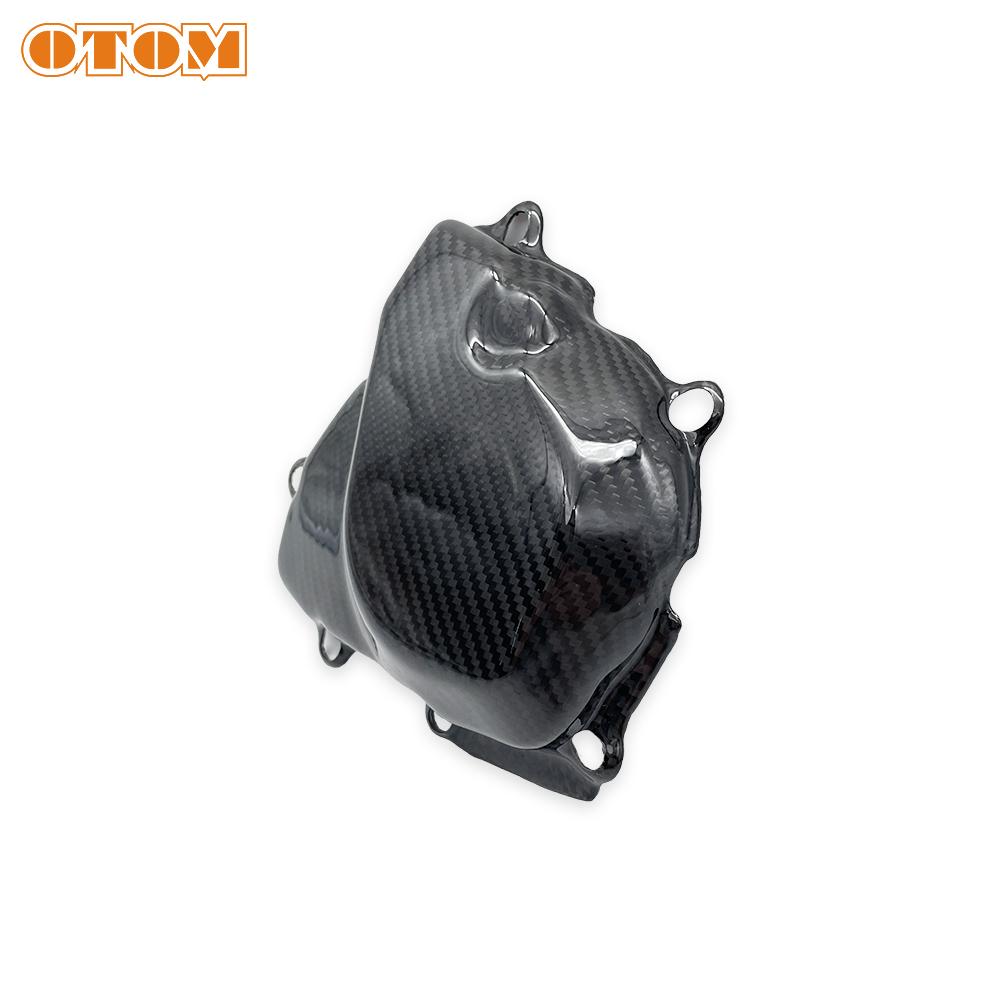 For KX250F 2025-2026 Motocross Ignition Cover Carbon Fiber KAWASAKI KX250X Off Road Bike Stator Guard