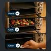Cooks Innovations Toaster Oven Non Stick Liner & Crisper Set - Get Crispy Food Every Time - Easy Clean Up - Premium Crisping Sheet with Nonstick Oven