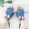 Женские USB-перчатки с подогревом, без пальцев