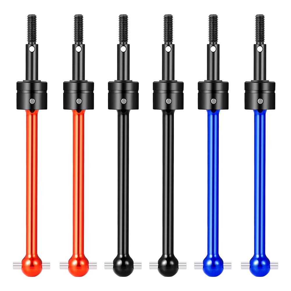TRINOOD 1Pair Steel CVD Drive Shaft Front Rear Universal Dogbone for 1/10 Tamiya TT02B RC Buggy Car Upgrade Parts