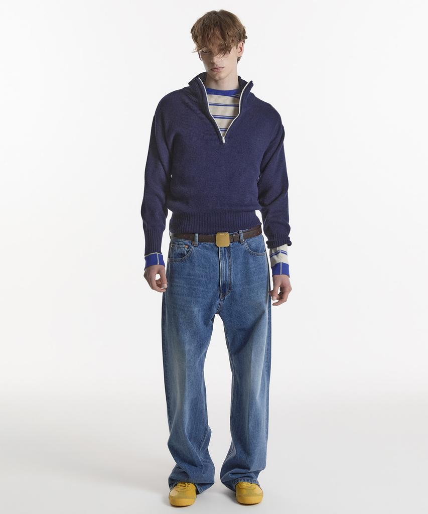 NOHANT 90S Quarter-Zip Knit Navy