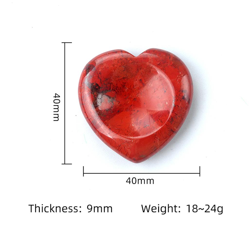 1 шт., исцеляющий кристалл, орнамент, декоративная форма сердца, натуральный камень, кварц, агат, углубления для большого пальца, рельефные драгоценные камни, домашний декор, маленькая мебель, ювелирные изделия, 40 мм