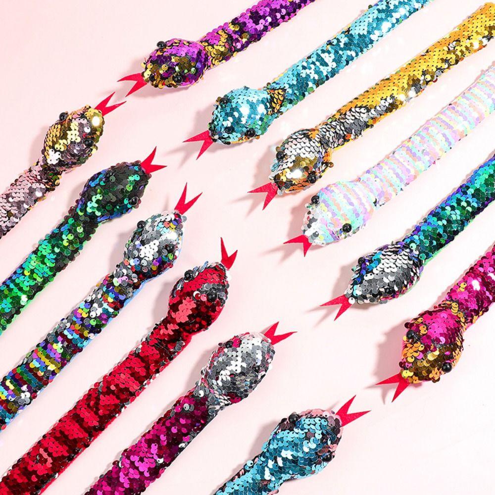 Браслет с пайетками и змеей, двусторонний, с хлопком, круг, игрушки, блестящий браслет для вечеринки по случаю рождения ребенка