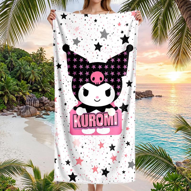 Large Beach Towel Quick Dry Absorbent Towel For Beach IndoorKuromi